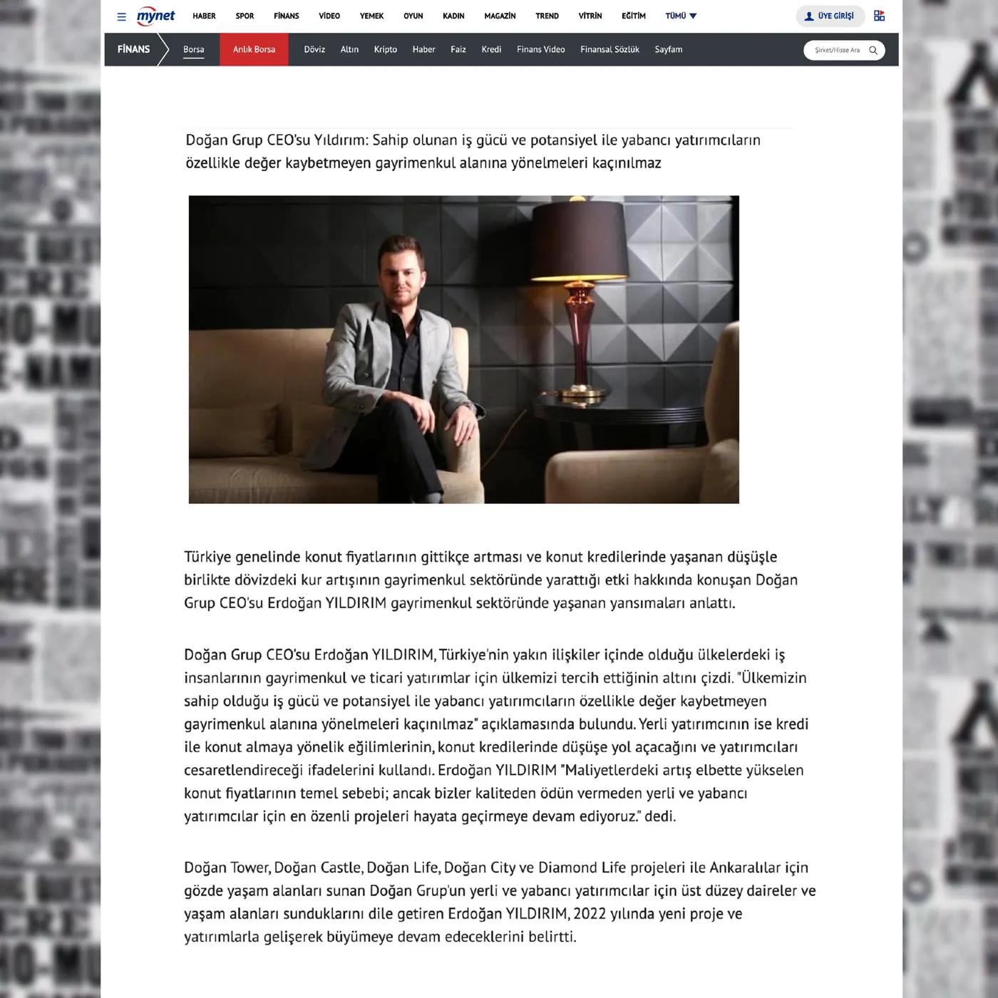 Haberler.com haber küpürü